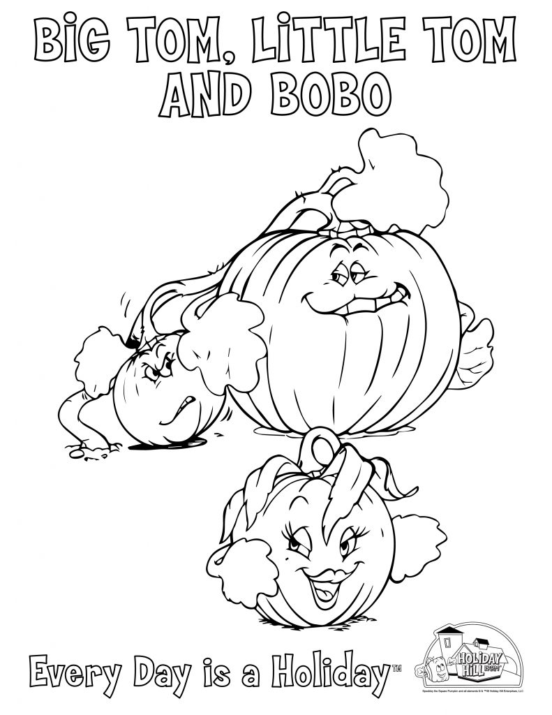 COLORING SHEETS - Spookley the Square Pumpkin