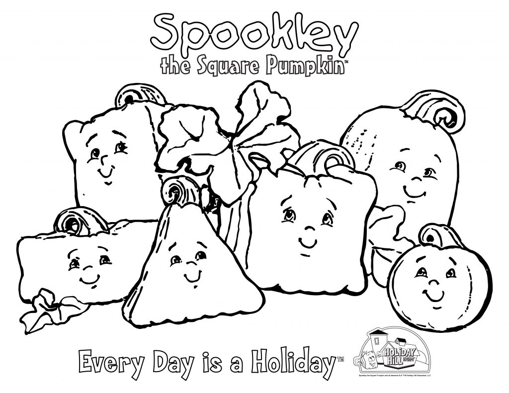 Coloring And Activity Spookley The Square Pumpkin