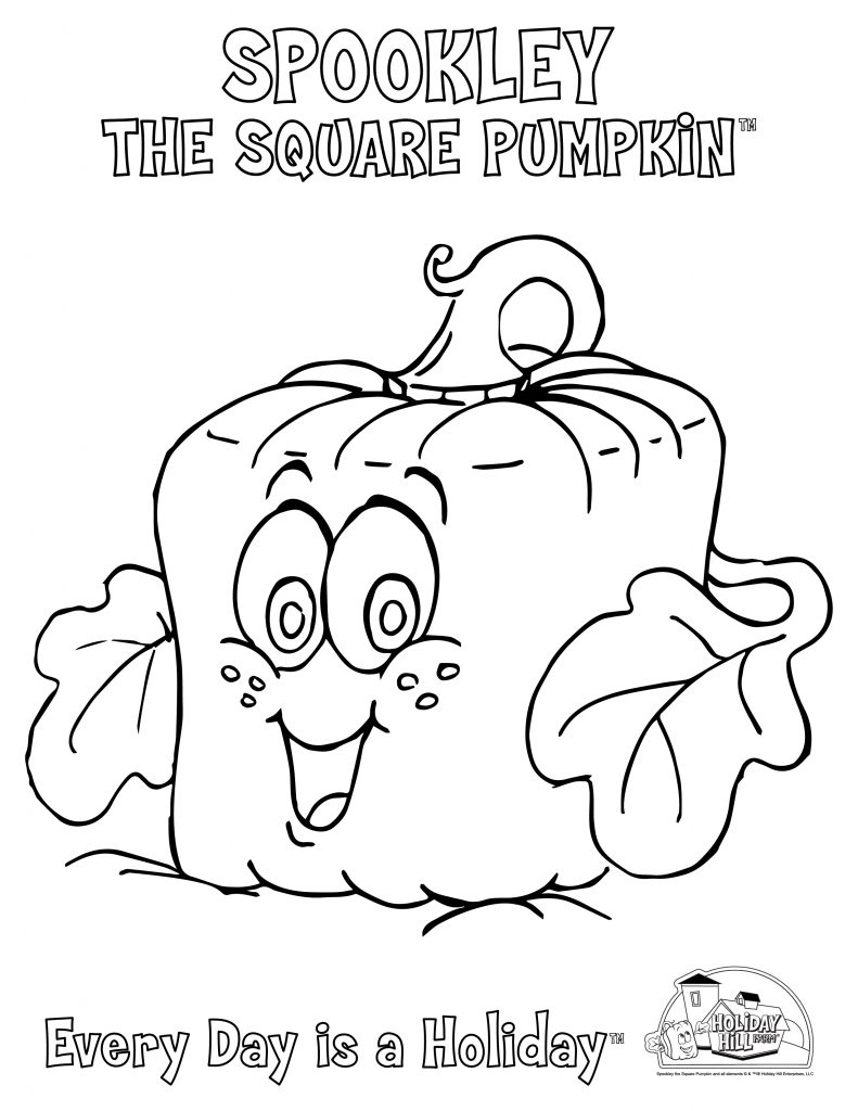 COLORING SHEETS Spookley the Square Pumpkin